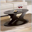 Nexera Boomerang Modern Coffee Table in Wenge Finish