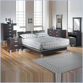 Nexera Pablo 5 Piece Queen Bedroom Set in Rich Dark Espresso