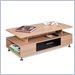 Nexera Eclipse Rectangular Coffee Table in Biscotti & Black Finish