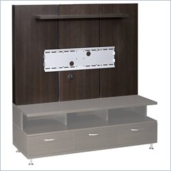 Nexera Eclipse Support Panel in Rich Dark Espresso with Universal TV Mounting Bracket
