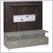 Nexera Eclipse Support Panel in Rich Dark Espresso with Universal TV Mounting Bracket