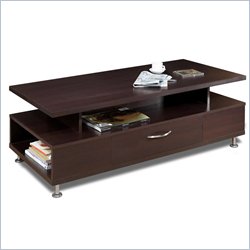 Nexera Eclipse Rectangular Coffee Table in Rich Dark Espresso