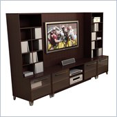 Nexera Brooklyn 4 Piece Wood Entertainment Center