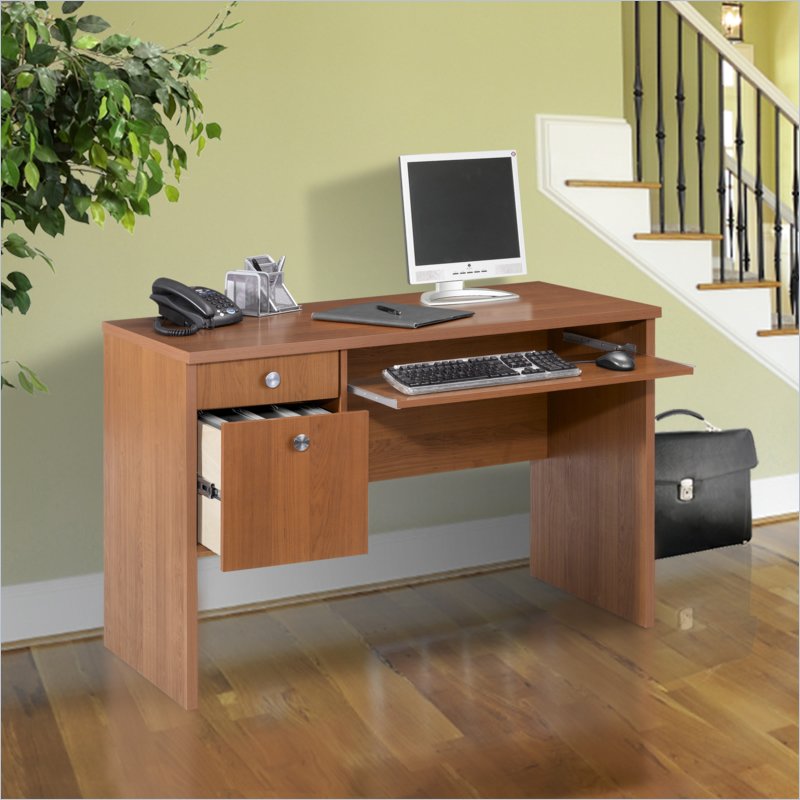 Nexera Essentials 48 Wood Computer Desk in Cappuccino