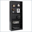 ADD TO YOUR SET: Nexera Essentials 5 Shelf Tall Wood Bookcase in Black