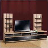 Nexera Eclipse 3 Piece Entertainment Center in Biscotti