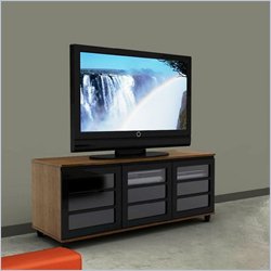 Nexera Harmony 56 TV Stand with 3 Doors in Cinnamon Cherry Finish