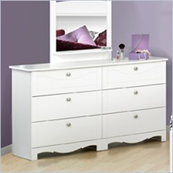 Nexera Dixie 6 Drawer Double Dresser in White
