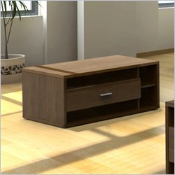 Nexera Concept Rectangular Wood Top Coffee Table in Cinnamon Cherry