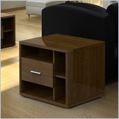 Nexera Concept Cinnamon Cherry End Table with One Drawer