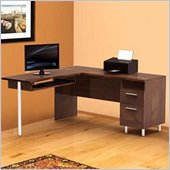 Nexera Aero Lite Reversible L Shape Workstation in Truffle