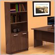 ADD TO YOUR SET: Nexera Aero Lite Bookcase with Two Doors in Truffle