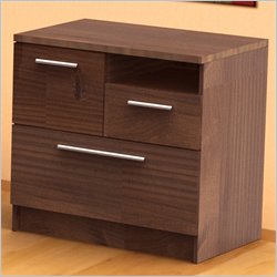 Nexera Aero Lite 3 Drawer Lateral Wood File Storage Cabinet in Truffle
