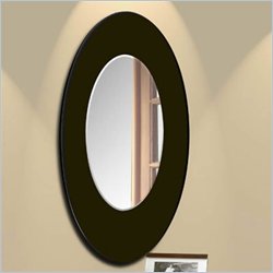 Nexera Boomerang Fine Textured Lacquer Mirror in Wenge Finish