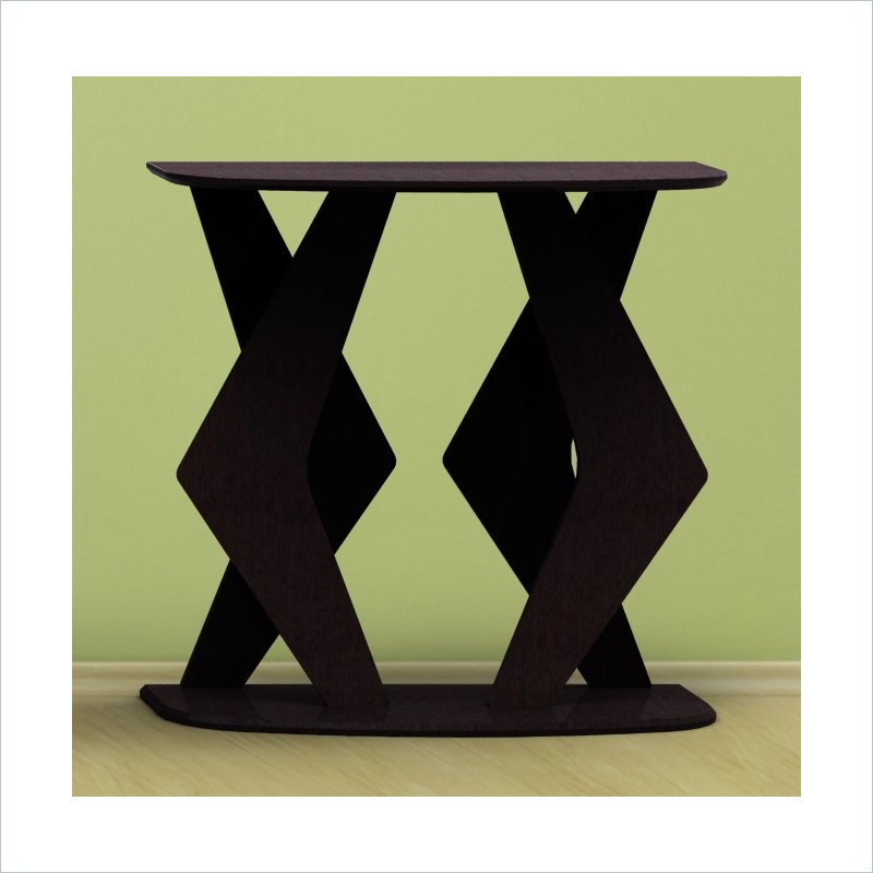 Nexera Boomerang Evo Console Table in Espresso Lacquer