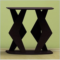 Nexera Boomerang Fine Textured Lacquer Console Table in Wenge Finish Best Price