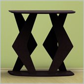Nexera Boomerang Fine Textured Lacquer Console Table in Wenge Finish