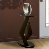 Nexera Boomerang Fine Textured Lacquer 24 Podium Accent Table in Wenge Finish