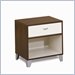 Nexera Topolino Nightstand in Truffle and Ivory Finish