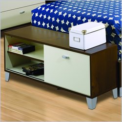 Nexera Topolino Storage Unit in Truffle and Ivory Finish