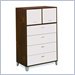 Nexera Topolino 4 Drawer Chest with Doors in Truffle and Ivory Finish