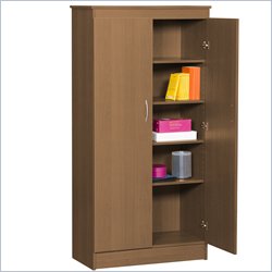 Nexera Storage 5 Shelf Storage Unit in Cappuccino