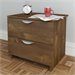 Nexera Nocce 2 Drawer Nightstand in Truffle Finish