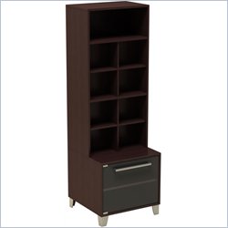 Nexera Brooklyn Satellite Storage Unit in Rich Dark Espresso
