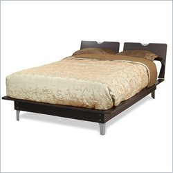 Nexera Pablo Modern Platform Bed in Rich Dark Espresso