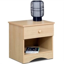 Nexera Alegria Nightstand in Natural Maple
