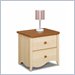 Nexera Renaissance 2 Drawer Nightstand in Natural Maple and Cappuccino Finish