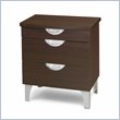 Nexera Pablo 3 Drawer Nightstand in Rich Dark Espresso