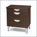 Nexera Pablo 3 Drawer Nightstand in Rich Dark Espresso