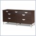 Nexera Pablo 7 Drawer Double Dresser in Rich Dark Espresso