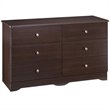 ADD TO YOUR SET: Nexera Pocono 6 Drawer Double Dresser in Espresso