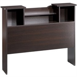 Nexera Pocono Twin Bookcase Headboard in Espresso
