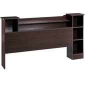 Nexera Pocono Full Bookcase Headboard in Espresso