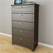 ADD TO YOUR SET: Nexera Dixon 5 Drawer Chest in Espresso