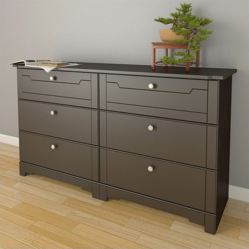 Nexera Dixon 6 Drawer Double Dresser in Espresso