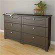ADD TO YOUR SET: Nexera Dixon 6 Drawer Double Dresser in Espresso