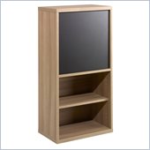 Nexera Infini-T 38 1 Door Bookcase in Biscotti and Espresso