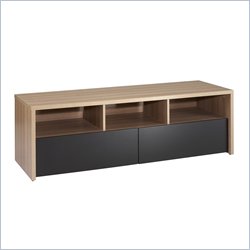 Nexera Infini-T 2 Drawer 60 TV Stand in Biscotti and Espresso