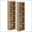 ADD TO YOUR SET: Nexera Infini-T CD/DVD Storage Towers in Biscotti (Set of 2)
