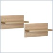 ADD TO YOUR SET: Nexera Infini-T Wall Shelves in Biscotti (Set of 2)