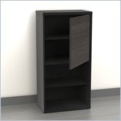 Nexera Sereni-T 38 1 Door Bookcase in Black and Ebony