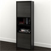 Nexera Sereni-T 54 2 Door Bookcase in Black and Ebony