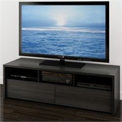 Nexera Sereni-T 60 2 Drawer TV Stand in Black and Ebony
