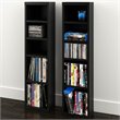 ADD TO YOUR SET: Nexera Sereni-T CD/DVD Storage Towers in Black (Set of 2)
