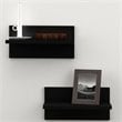 ADD TO YOUR SET: Nexera Sereni-T Wall Shelves in Black (Set of 2)