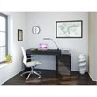 ADD TO YOUR SET: Nexera Sereni-T 3 Drawer Reversible Desk in Black and Ebony